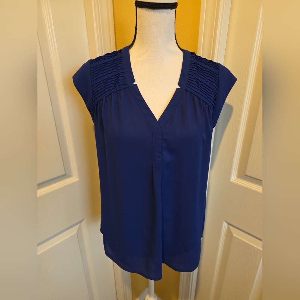 DANIEL RAINN BLUE BLOUSE, SIZE S